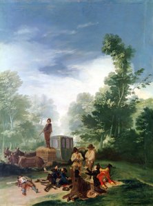コーチへの攻撃、1787 作： Francisco de Goya